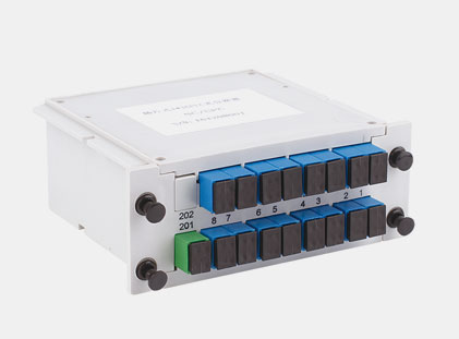 Plug-in fiber splitter